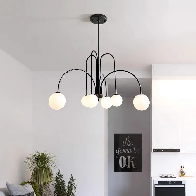 Home bedroom dining room lighting Internet celebrity atmosphere magic bean multi-head combination light y