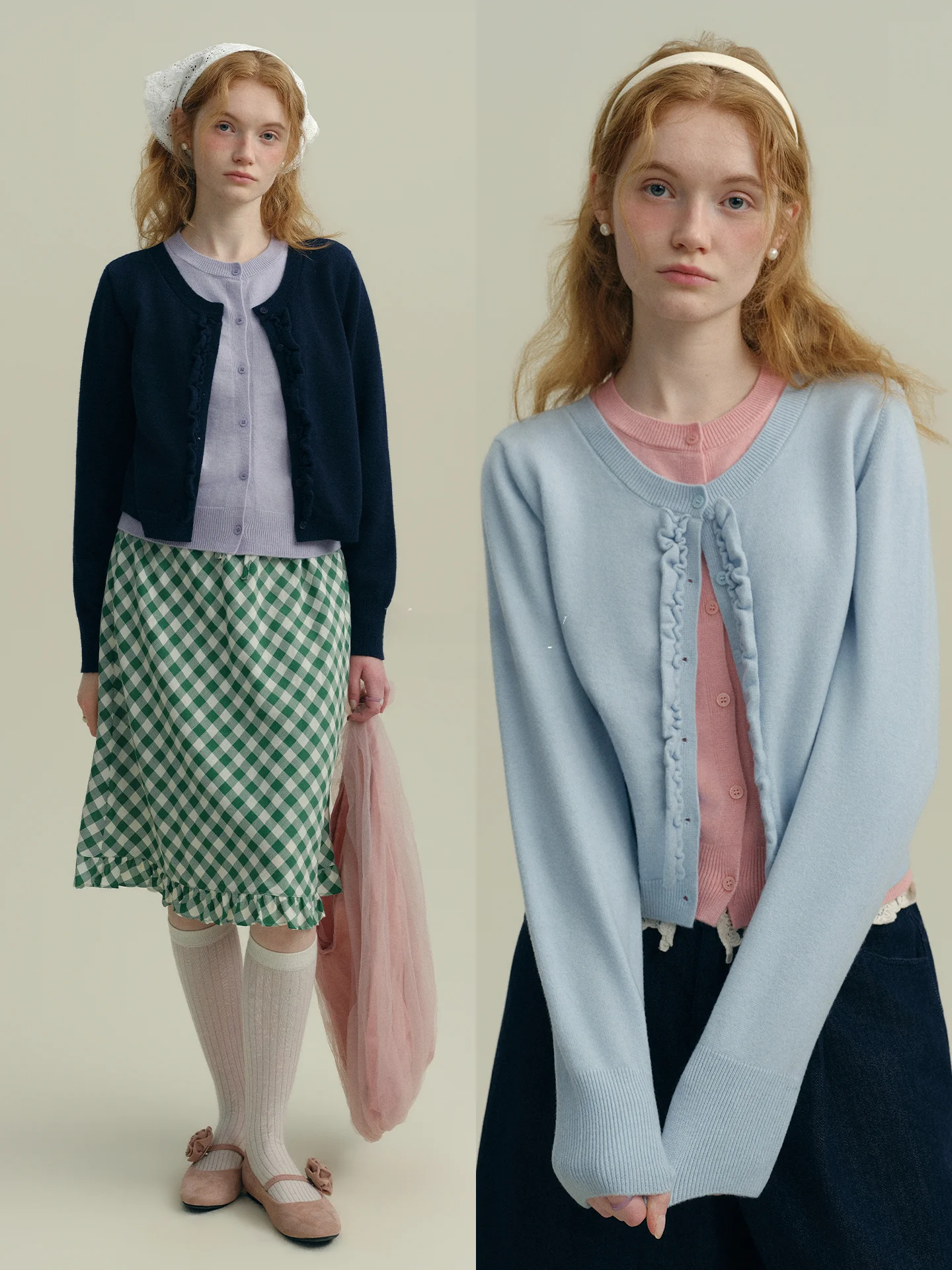 

Новый вязаный свитер Rina Berry4 Rio Bookstore с эффектом двухслойности, цветными блоками, простым дизайном, длинными рукавами, круглым вырезом и пуговицами для женщин