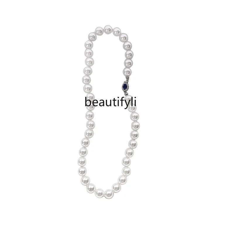 Spring and summer pearl sweater chain femininity light luxury high-end necklace new retro neck chain