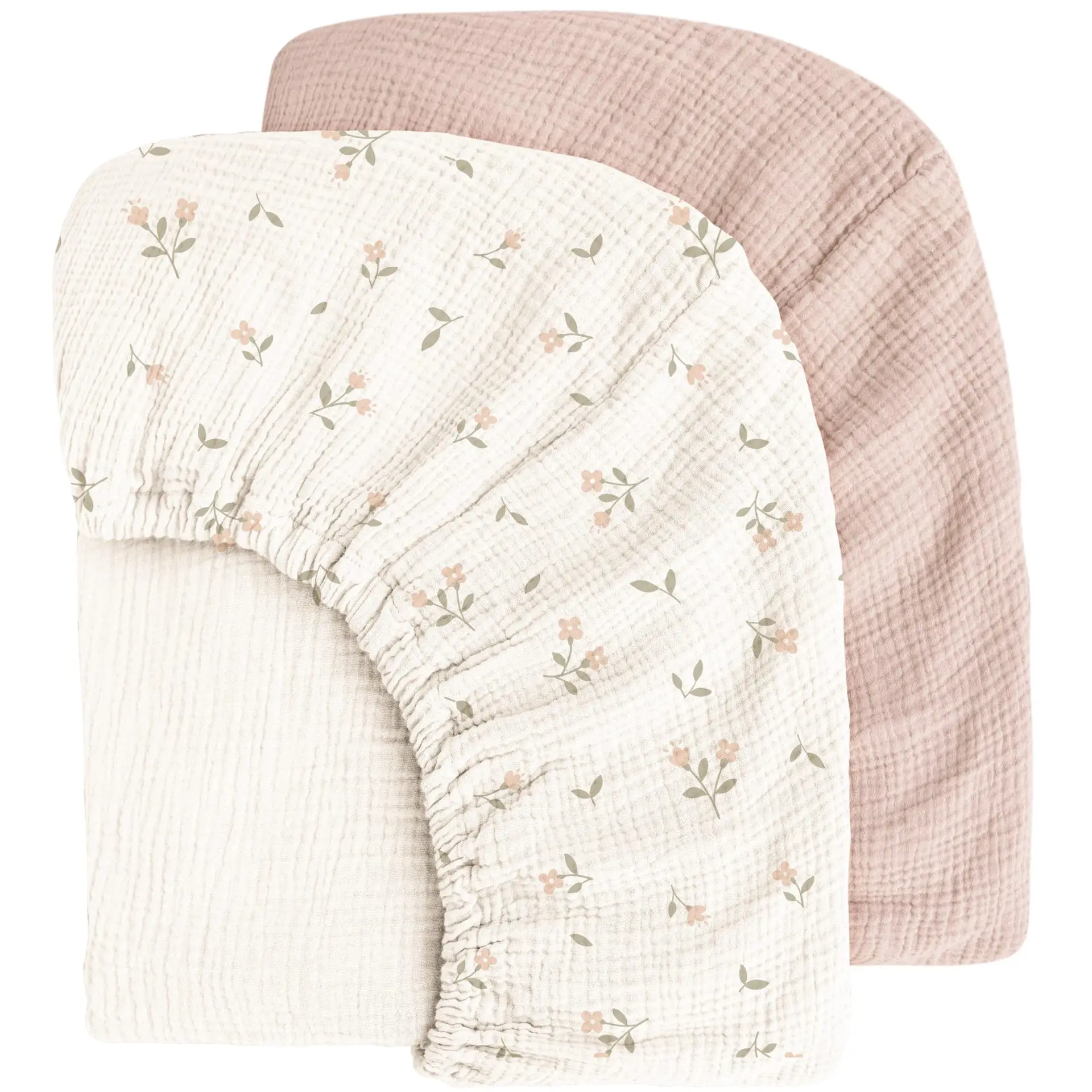 New Baby Bassinet Sheet Ultra Soft Fitted Sheet Universal Fit for Bassinets Baby Cradle Moses Basket Oval Rectangle Pad/Mattress