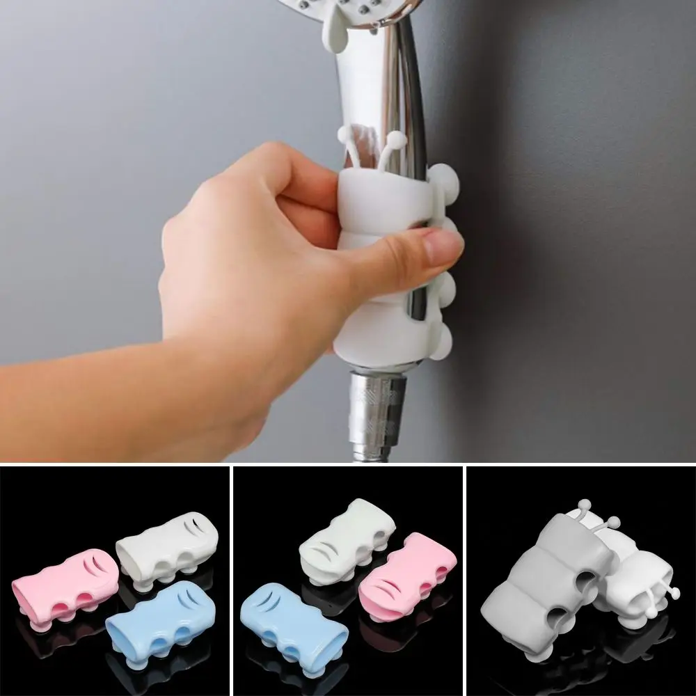 Reusable Bathroom Accessories Punch-free Adjustable Shower Head Holder Wall Rack Bathroom Hooks Shower Bracket