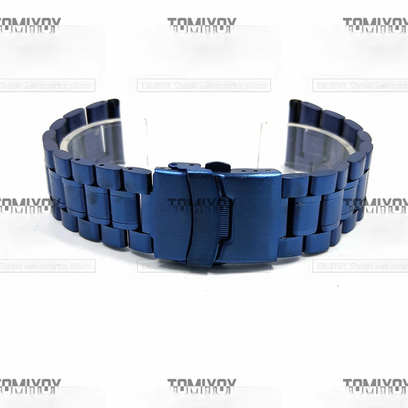 18 20 22 24MM Flat End And Cuverd End Multiple Colors Stainless Steel Solid Jubliee Watch Band