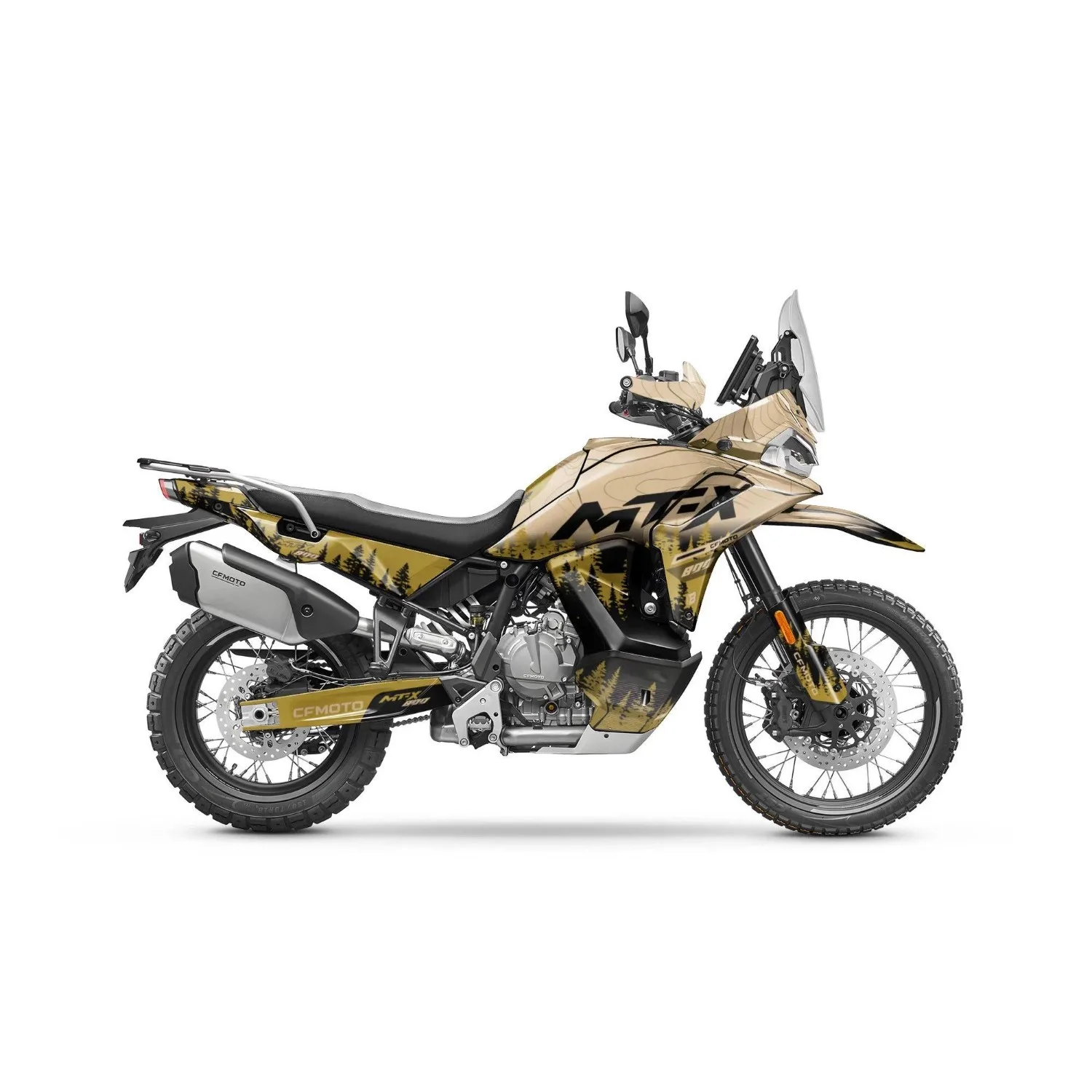 Motorcycle Body Fairing Sticker Decal Protective Street Bike Full Graphic Kit  For CFMOTO 800 MT-X 2025-2026 Design 16