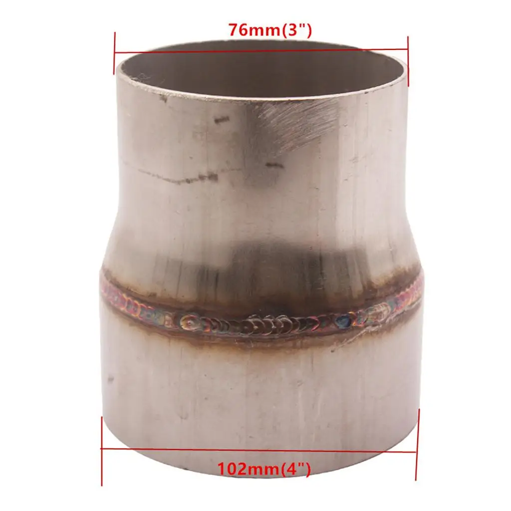 Редуктор выхлопной трубы из нержавеющей стали от 3 до 4 дюймов, универсальный для автомобиля