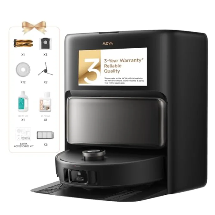 

Робот-пылесос V50 Ultra Complete с функцией самоочистки, силой всасывания 24 000 Па, подъемной навигационной системой, функцией преодоления препятствий и подогревом воды