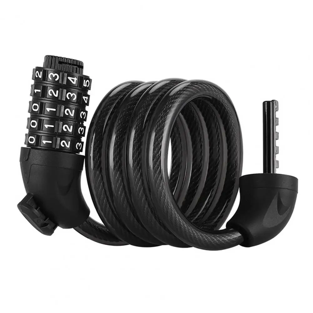 

Anti-theft Cable Lock Secure Bike with This Waterproof 5-digit Bicycle Password Cable Lock Anti-theft Pvc Coated for Universal