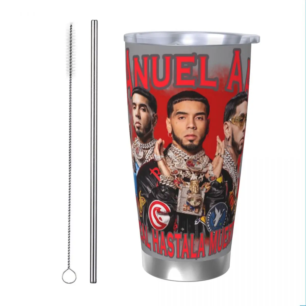 

Anuel AA 20oz Stainless Steel Insulated Thermal Coffee Car Cup Cold Hot Mugs Vacuum Flask