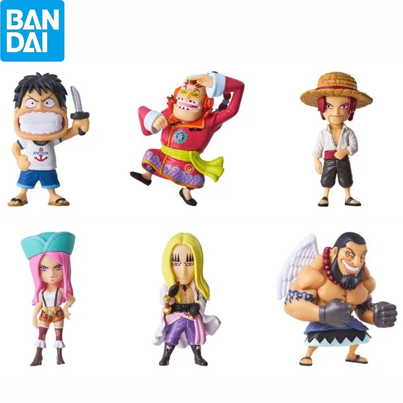 Bandai One Piece Gashapon Toys Devil Nut The 16th Naval Battle Anime Figures Luffy Shanks Bonney Model Decoration Kids Gifts