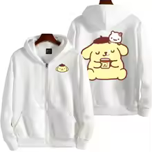 Cartoon Pom Pom Purin Double Sided Zip Hoodie | Gift | Cartoon