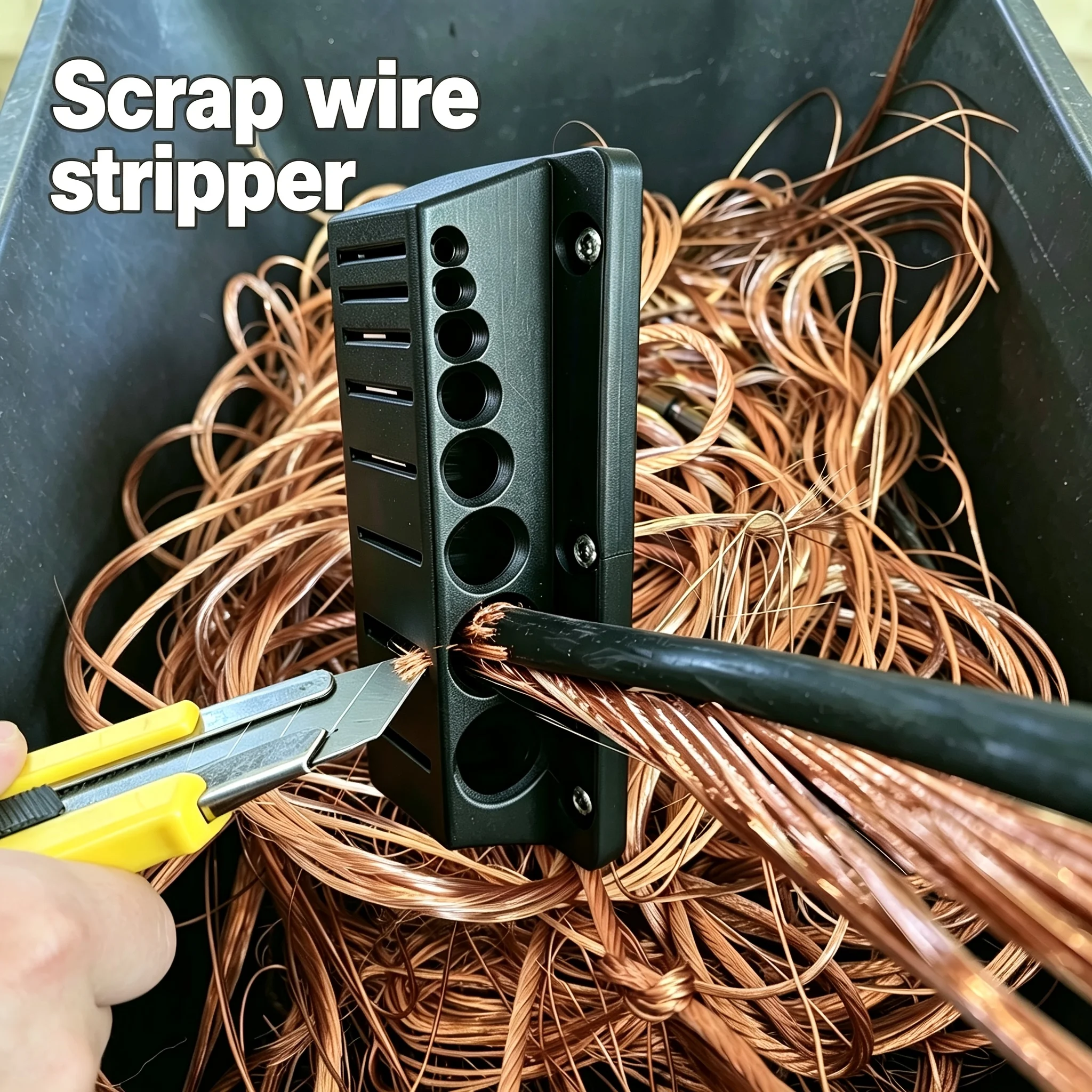 A Multi-model Wire Stripper and Cable Holder, Wire Stripping Pliers Compatible with 3mm to 19mm Wires, for Easy Wire Separation