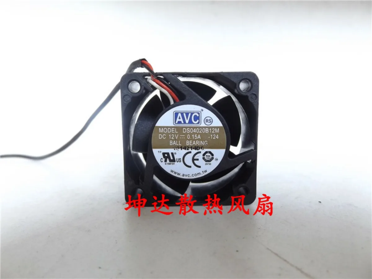 

1 шт. для AVC DS04020B12M 4 см 12 В 0,15 А 4020 3-проводной вентилятор охлаждения с двойным шарикоподшипником