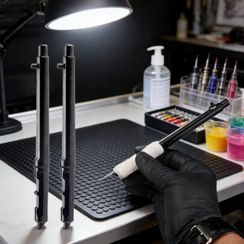 

2026 NEW Handpoke Ergonomic Hand Tattoo Pen 1pc, 3D Grip Manual Tool for Stick & Poke Tattooing, Professional & Beginner Kit