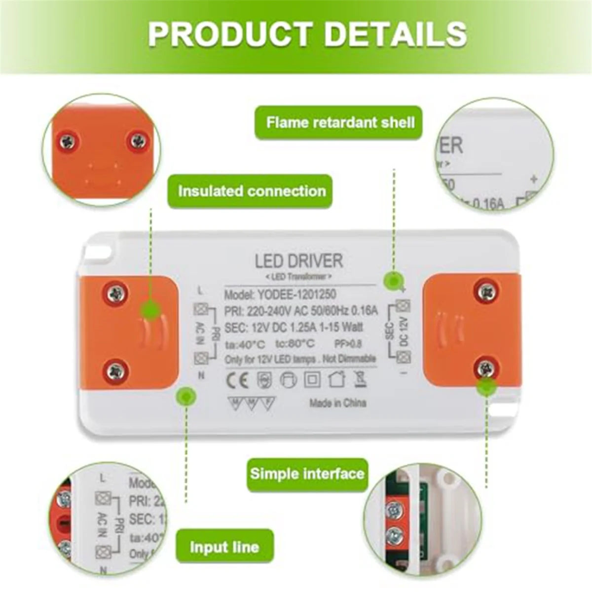 12V 15W LED หม้อแปลงไฟฟ้า LED หม้อแปลงแรงดันไฟฟ้าต่ํา No Noise LED Driver แหล่งจ่ายไฟสําหรับ G4 MR16 MR11 GU4 GU5.3 หลอดไฟ LED