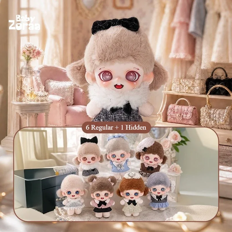 Zoraa Tweed Etude Series Plush Pendant Blind Box Toys Charm Anime Figure Mystery Box Bag Decor Collectible Doll Birthday Gift