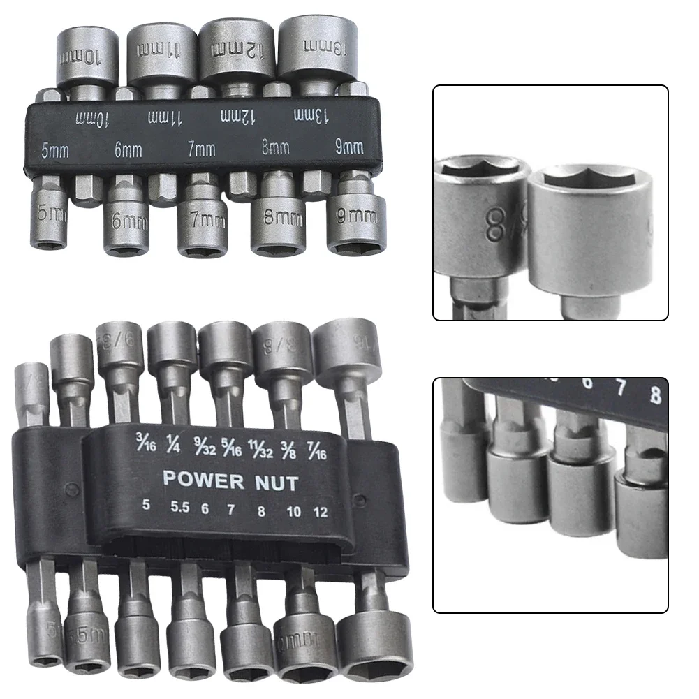 23Pcs 5-12mm Versatile Sleeve Tool Steel Power Nuts Driver Drill Bit For Repairs For Both DIY And Professional Use