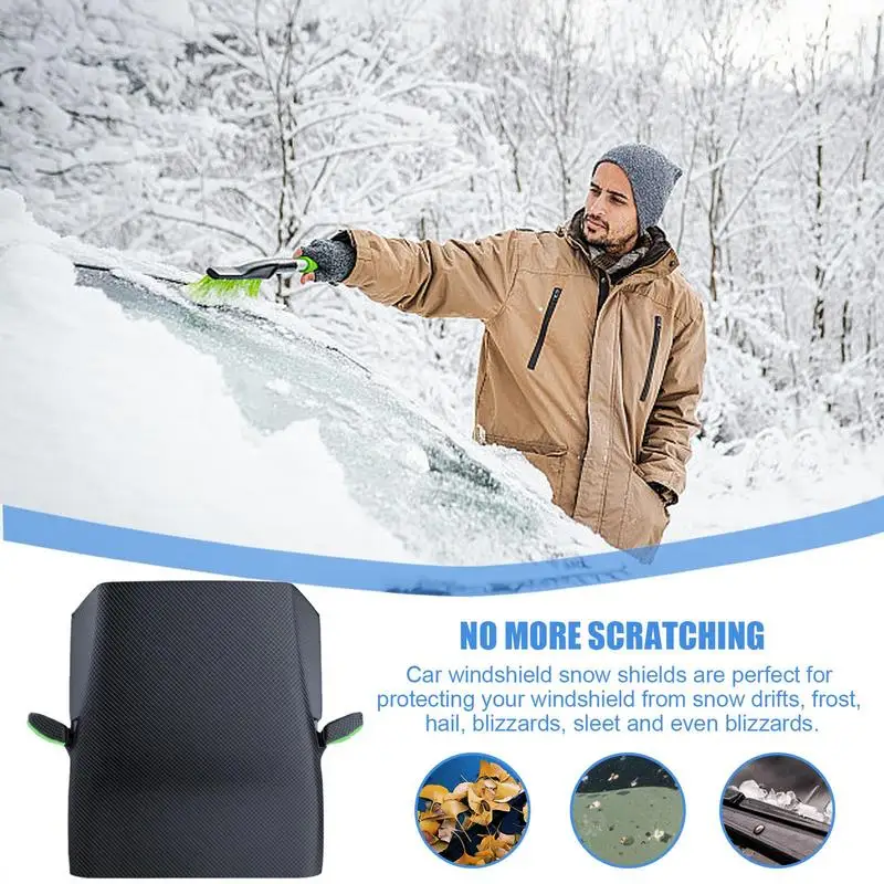 Car Windshield Ice Cover Oxford Mirrors Protectors Windshield Snow Ice Removal Cover Frost Cover Automotive Windshield Snow