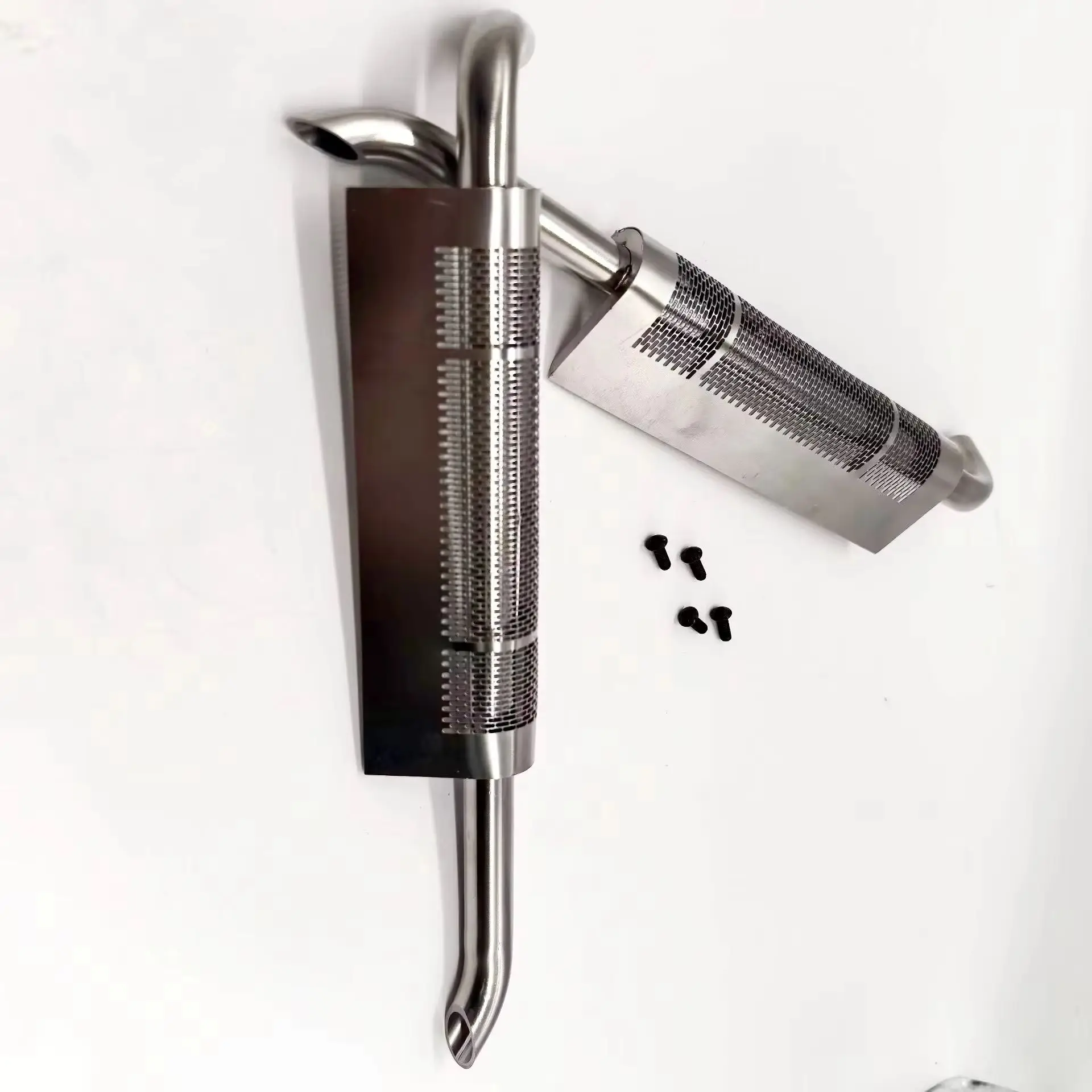 LESU Model Metal Chimney Exhaust Pipe for 1/14 RC TAMIYA King Hauler Grand Hauler Tractor Truck DIY Model Car Rc Accessories
