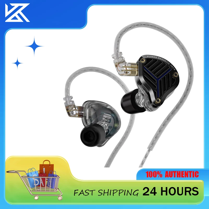 سماعات أذن سلكية مغناطيسية مستوية من KZ PRX |   صوت هاي فاي مع جهير عميق |   سماعات الاستوديو/الرياضة