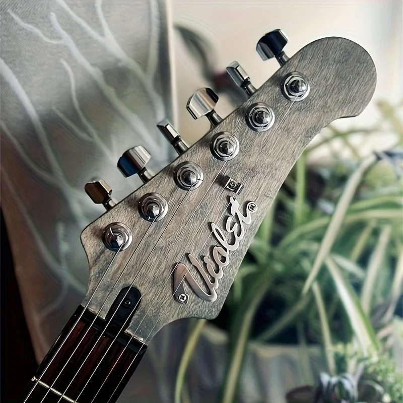 【Customized Product】Stainless Steel Nameplate with Name, Custom Metal Guitar Logo Badge, Guitar Decoration Tag, Perfect Gift