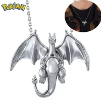 Fashion Pikachu Charizard Hip Hop Necklack Anime Pendant Necklace for Man Woman Rock Punk Necklace Party Jewelry Birthday Gifts