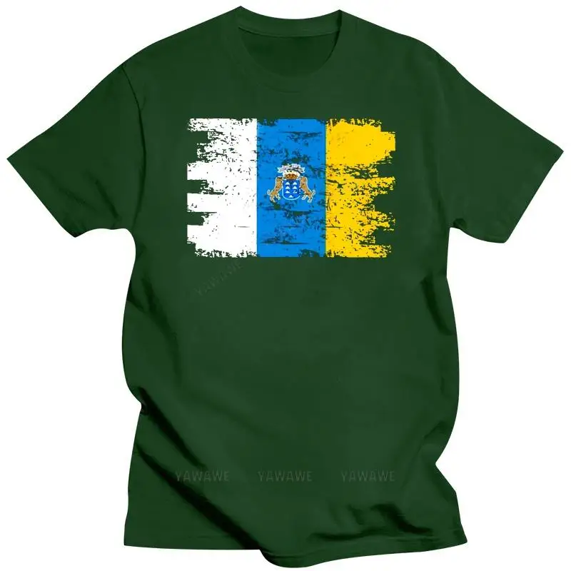 Men t shirt Canary Islands Shirt Gift Country Flag Patriotic Travel Africa Light tshirts fashion Women-tshirt beach man t shirt