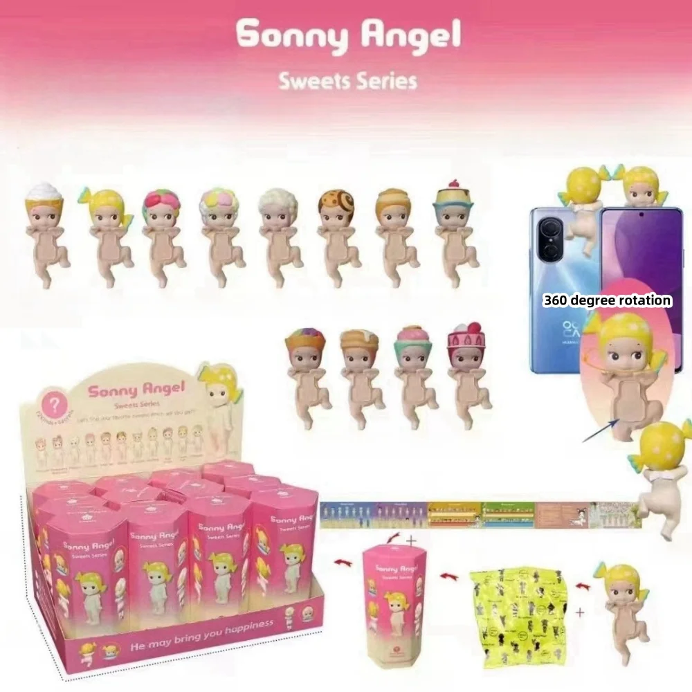 Sonny Angel Dreaming Sweet Mini Figure Charm Candy Hippers Action Figures Mysterious Surprise Anime Model Doll Christmas Gifts