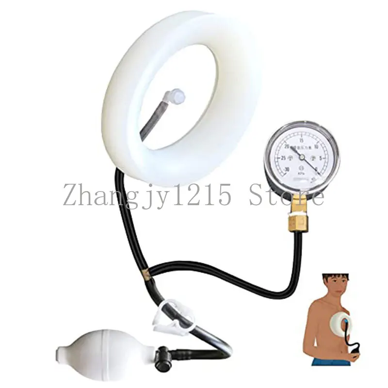 Funnel chest negative pressure suction cup aligner