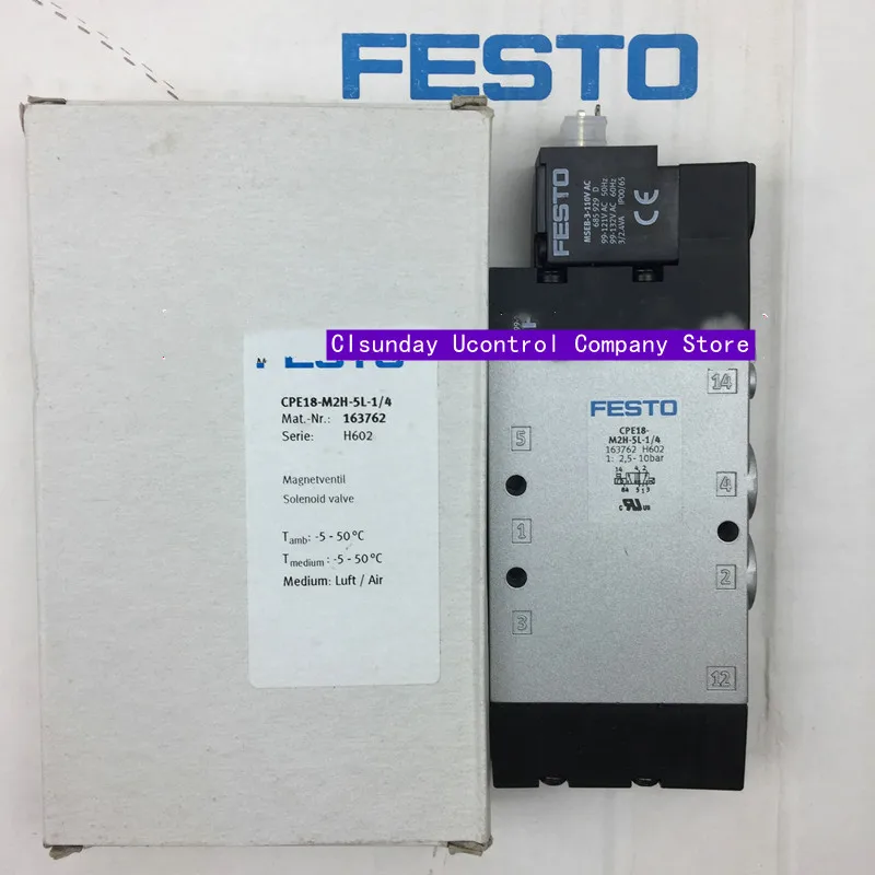 New Original FESTO solenoid valve CPE18-M2H-5L-1/4 163762 CPE18-M2H-5J-1/4 163763