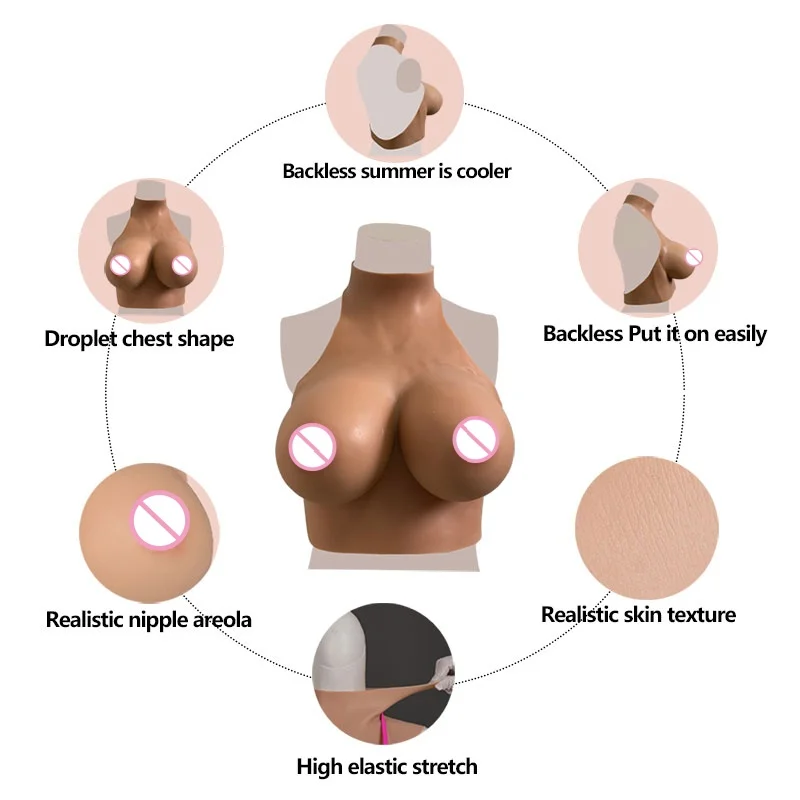 BCDEG كأس سيليكون أشكال الثدي وهمية الثدي لوحة ارتداءها ل كروسدرسر تأثيري عبر جنسيا - محسن الصدر الاصطناعي #3