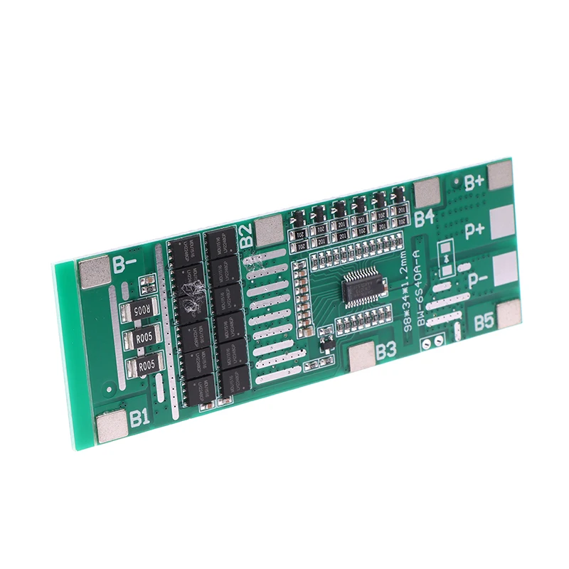 22V 24V 6S 40A 18650 Li-Ion Lithium Battery Poretect Board Solar Lighting BMS PCB With Balance For Ebike Scooter