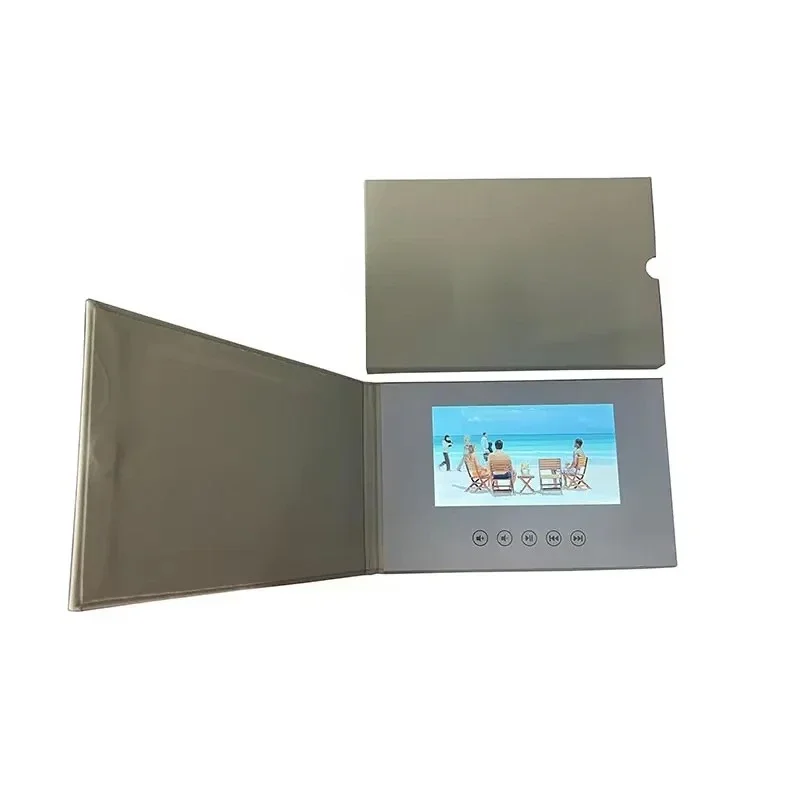 

Personalized Digital Video Album Linen Binding Souvenir Album 7-inch LCD Screen