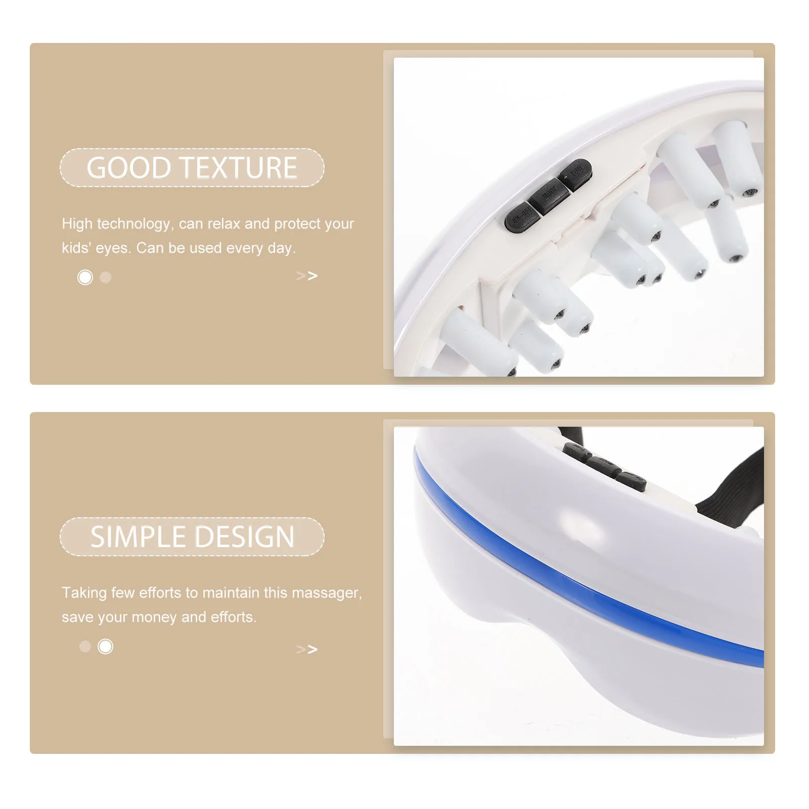 

1Set Kids Eye Massager High Quality Material Unique Gift Birthday Christmas Practical Eye Wrinkle Treatment Massager