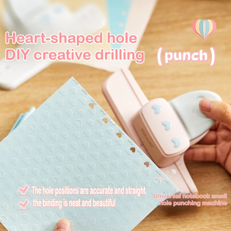 

Kw-trio Многофункциональный дырокол в форме сердца 5 мм для A7 A4, переплет для бумаги, дырокол для бумаги, канцелярские принадлежности, офисные школьные принадлежности