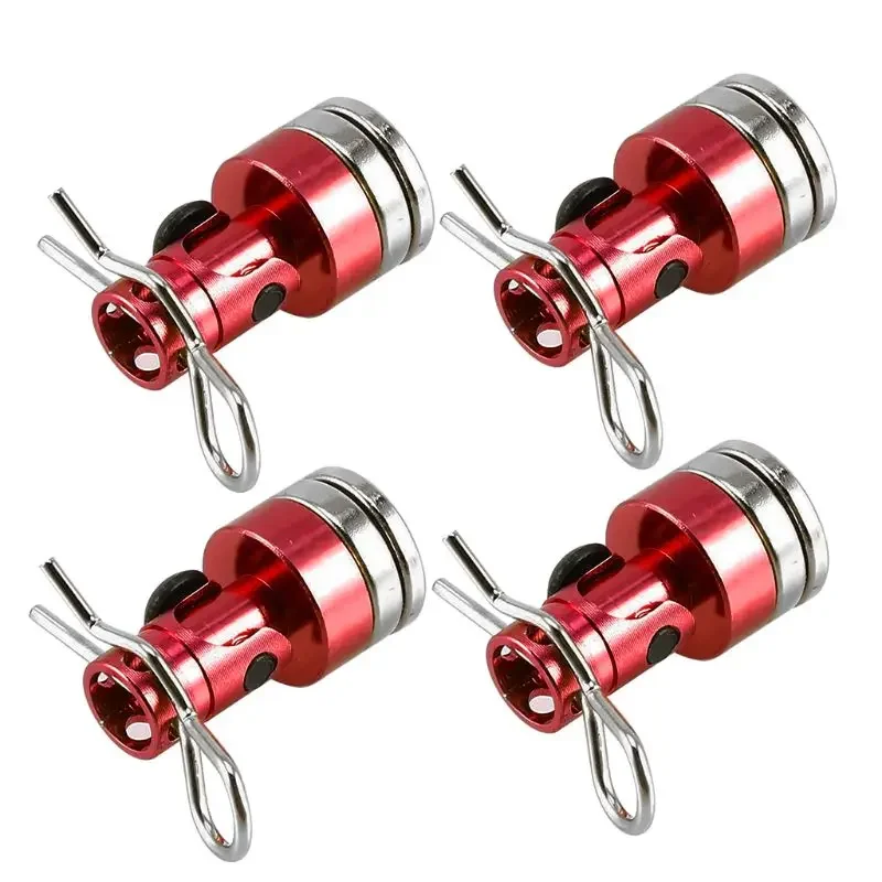 4pcs Magnetic Stealth Invisible Body Post Mount Contact Shell Column + Clips For 1/10 RC Drift Car Trxs HSP Sakura Redcat