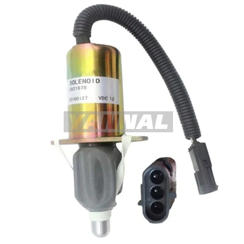 

HOT SALE FUEL SOLENOID SHUTOFF FOR CUMMINS 6CTA 12V J3921978 OR CASE J921978 12V