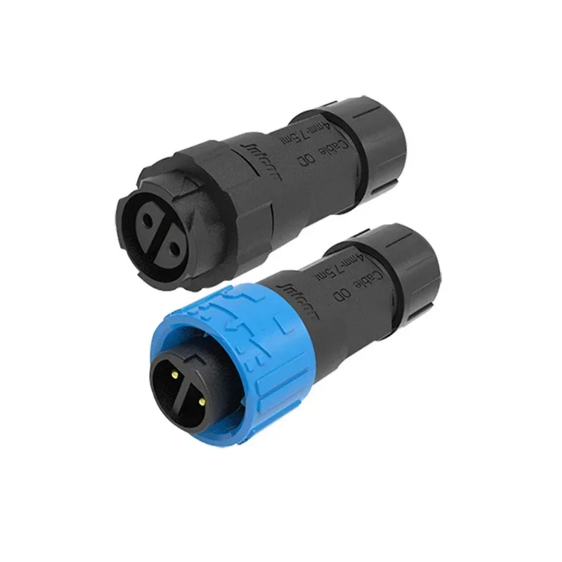 IP67 M16 Waterproof Self-locking Assembly Power Connector 10A Outdoor Street Light Wire Plug 2 3 4 Pin Male Female Connectors
