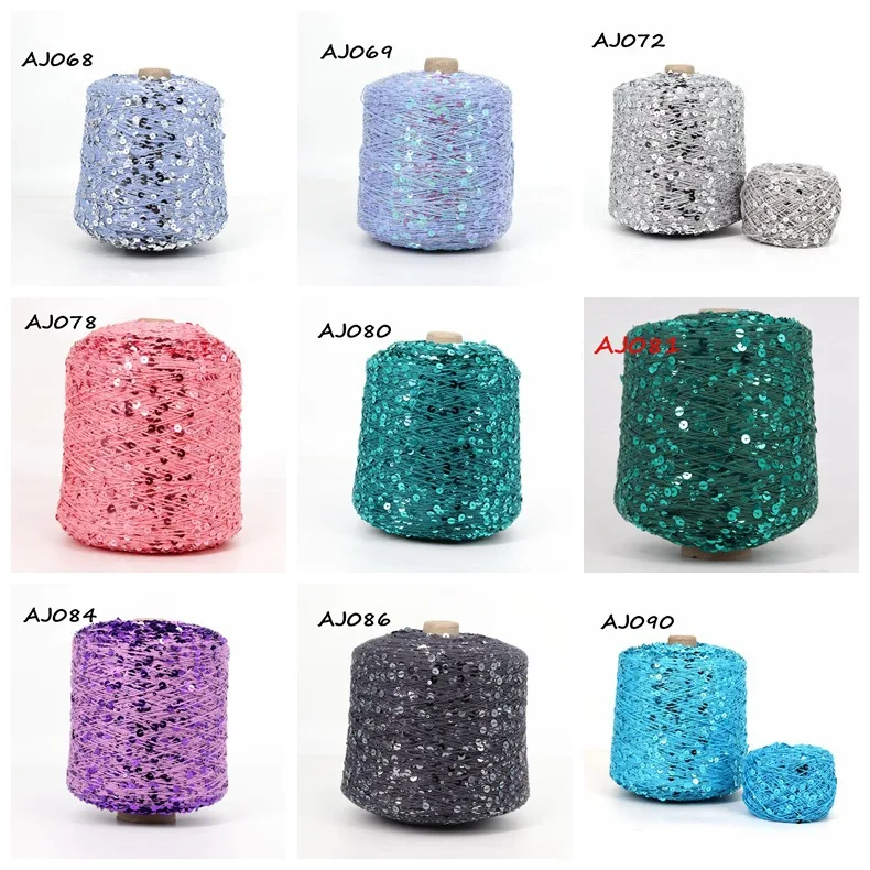 50 g/Knäuel, 49 Farben, goldenes Silber-Paillettengarn, glitzernde Glitzerfäden, Stricken, Lurex, Häkeln, Pullover, Basteln, DIY-Tasche – Detail 15