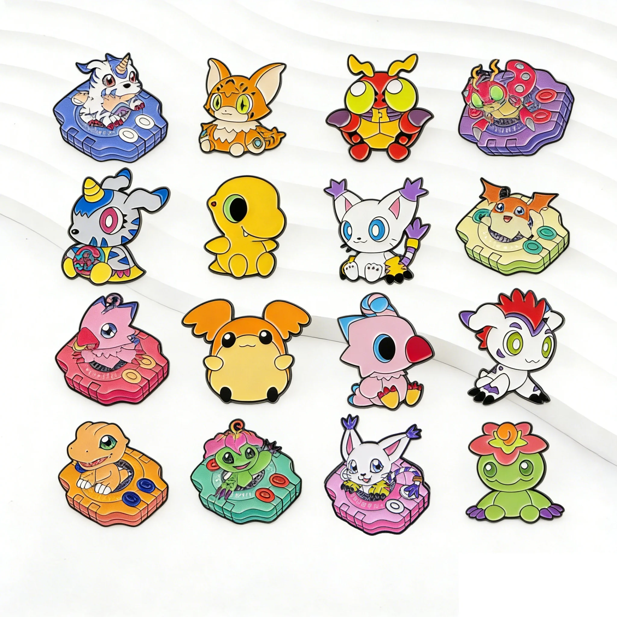 

Cute Monster Enamel Pins Cartoon Badge on Backpacks Brooches For Jackets Clothing Bag Decoration Fans Collection Gifts