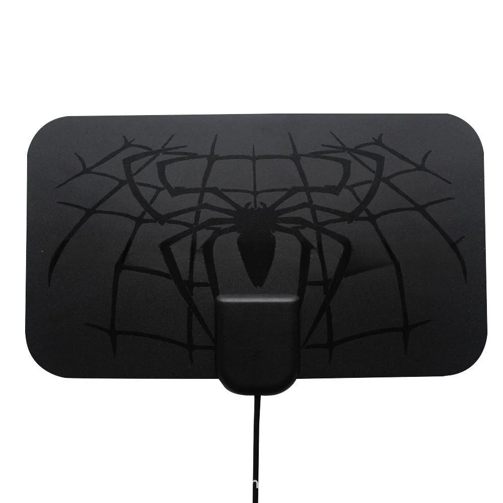 Miniantena de TV Digital Spider, amplificador incorporado, HD, 4K, DVB-T2