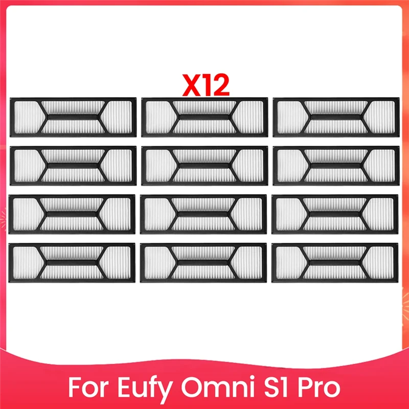 

12 шт. набор аксессуаров для вакуумного фильтра для Eufy Omni S1 Pro, аксессуары для пылесоса, запасные части-AT30
