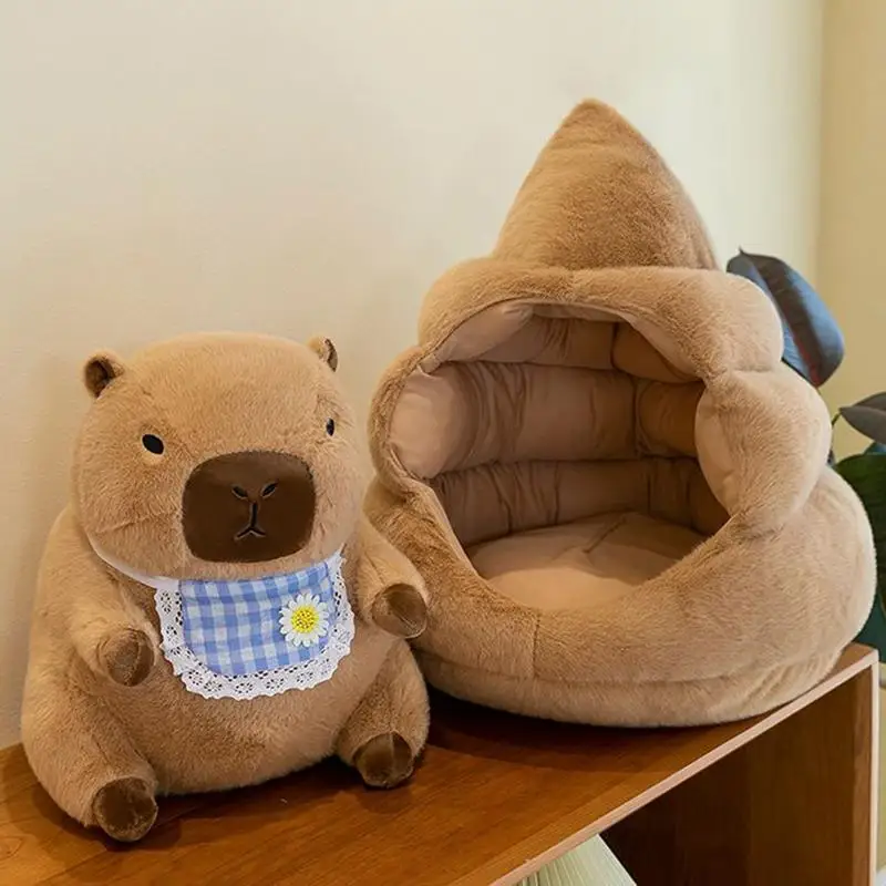 

Stuffed Animal Capybara Cute Capybara With Nest Cuddly Stuffed Plush Animal For Living Room Bedroom Home Decor Birthday