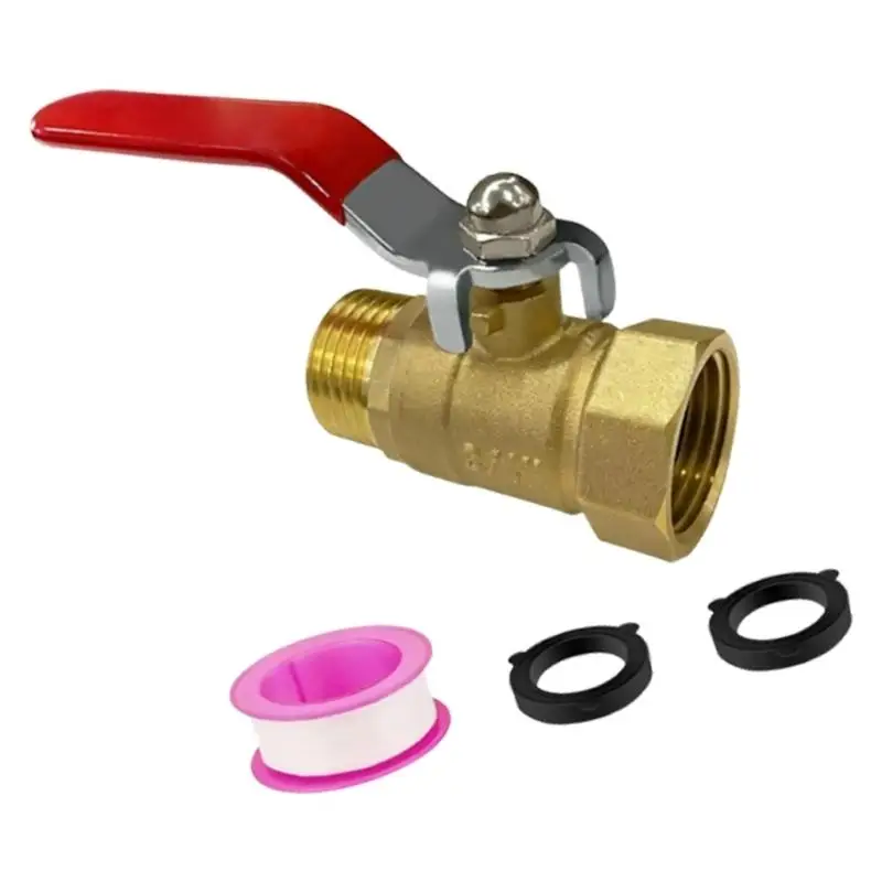 Brasses Ball Valves Switches Connector For Simple Water Flows Control And Leakproof Plumbing Installation D2RD
