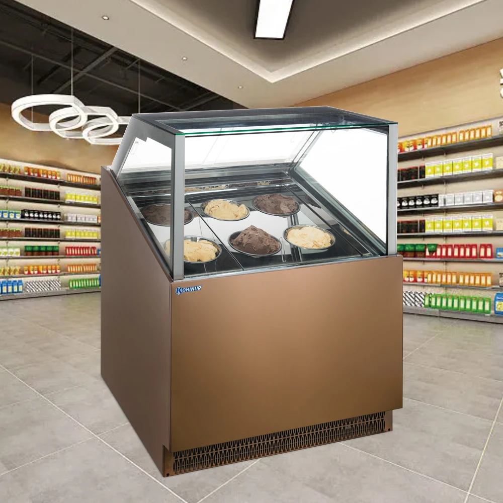 Bolandeng-Commercial Vertical Display Cabinet for Fresh Seafood, Half Multideck Refrigeration Equipment for Food Display