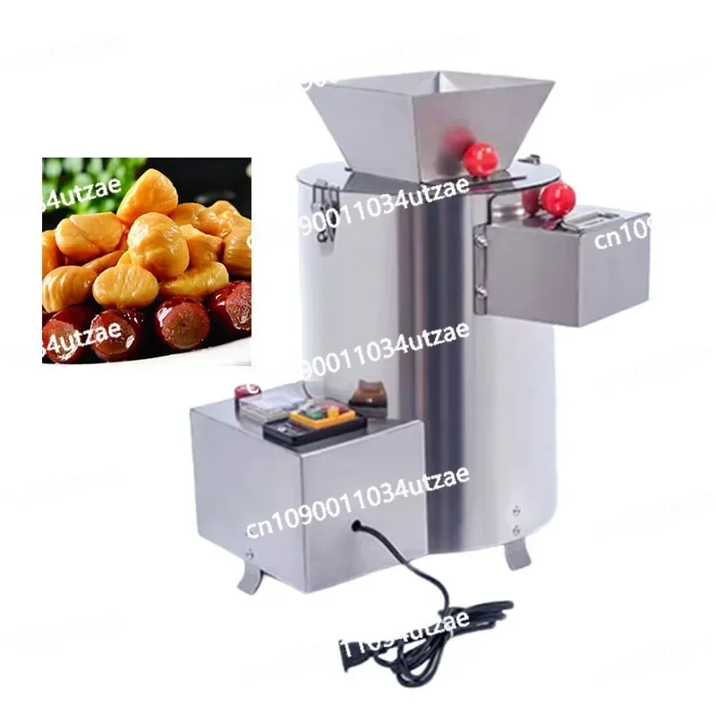 Automatic Chestnut Peeler Machine Commercial Chestnut Shelling Machine 10 Blade Chestnuts Skin Removal Processador