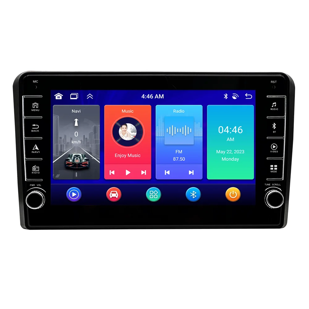 

STLFFactory Direct Sales 8inch Android 14 Carplay Auto Wireless CarPlay Audiso Stereo Head Unit for Audis A3 8P S3 RS3 2003-2012