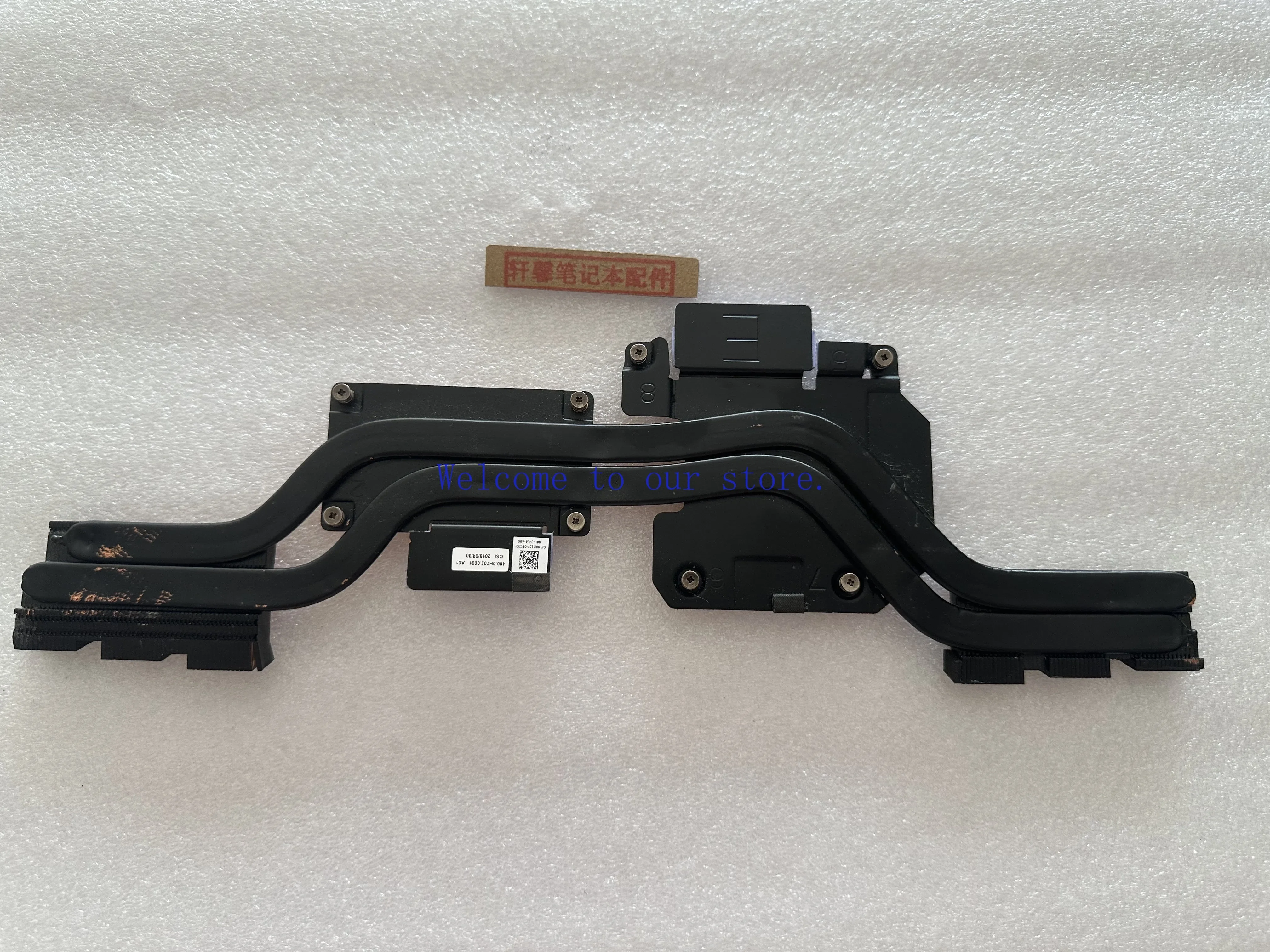 For Dell Gaming Laptop G3 3590 3500 Heatsink Thermal Pad Thermal Conductive Tube Assembly