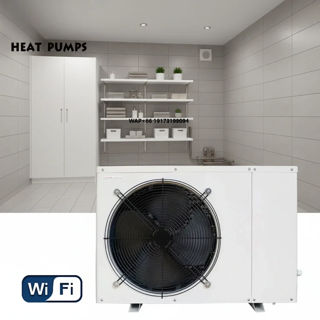 

Air Source Heat Pump Water Heater Stainless Steel Solar/Electric Outdoor Use Hot Water Monoblock/Split with WiFi