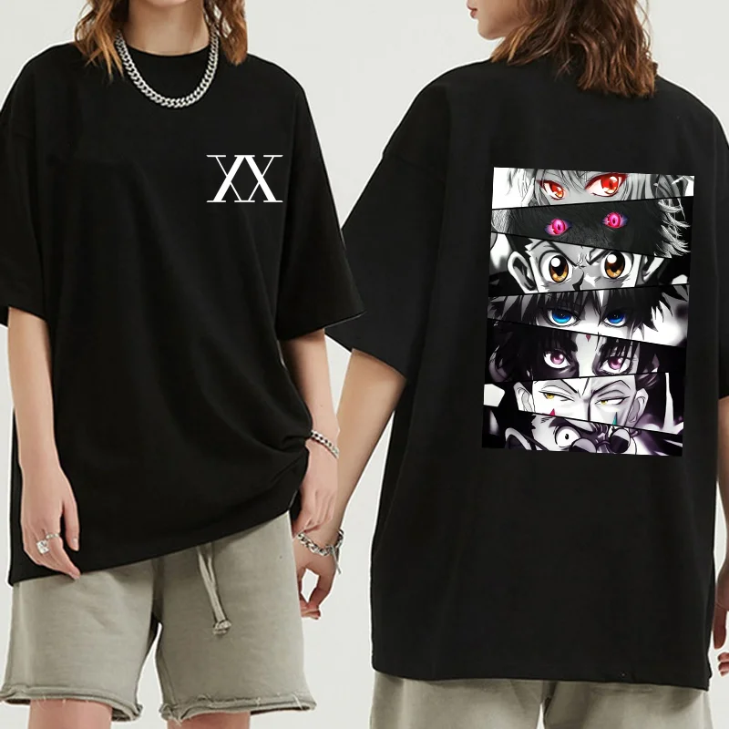 New popular anime pattern printed T-shirt teen street Y2K Harajuku loose T-shirt anime cool T-shirt