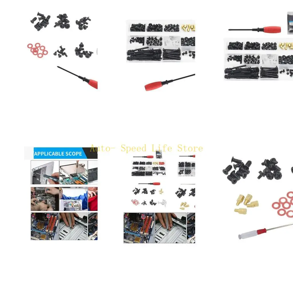

02DA Durability Computer Screws Motherboard Standoffs Assortment for pc Case