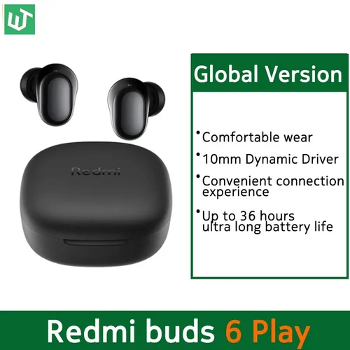 Versión Global Redmi buds 6 Play auriculares AI cancelación de ruido para llamadas 10mm controlador dinámico Bluetooth 5,4 TWS auriculares